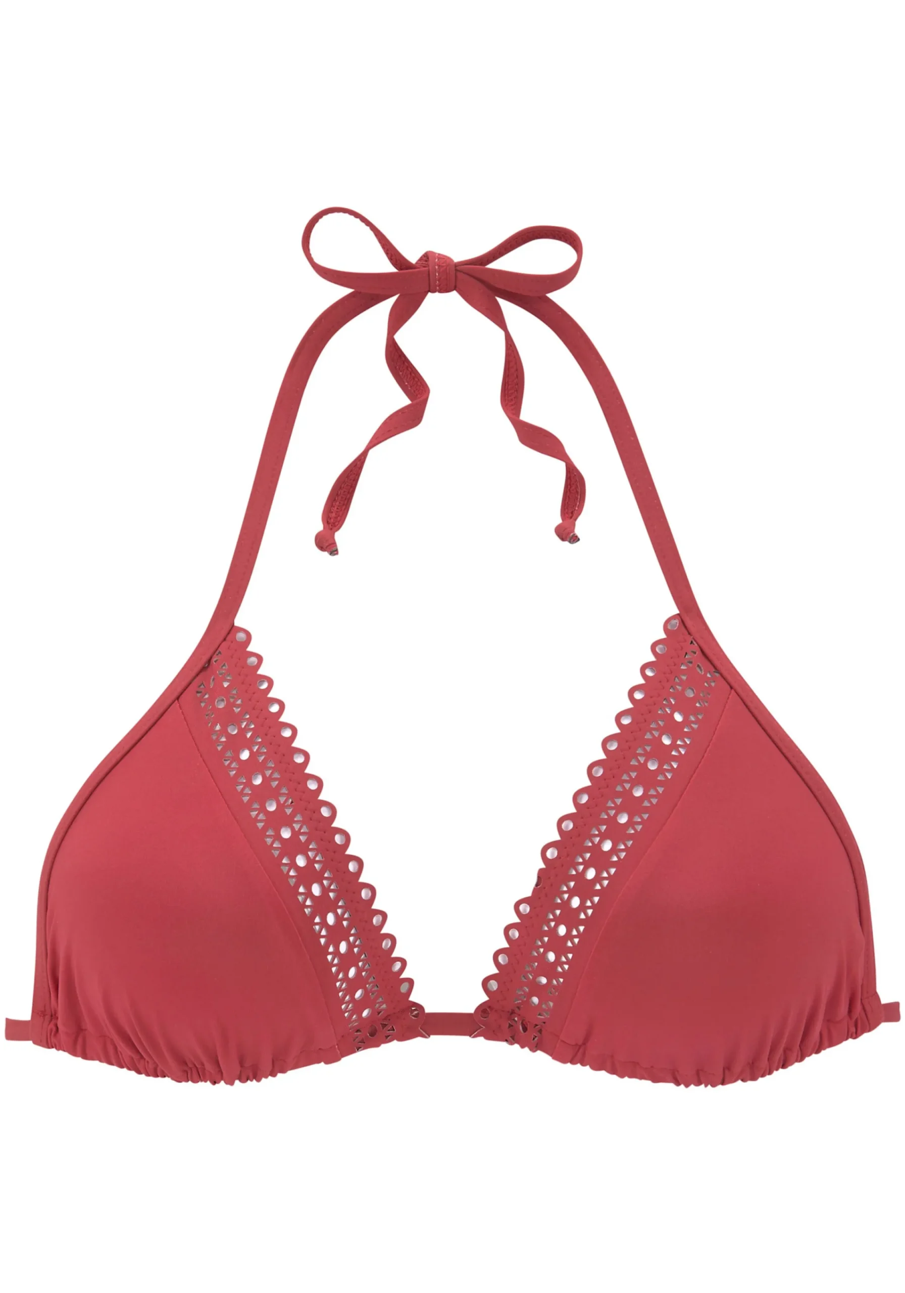 Bikinis|s.Oliver Triangel-Bikini-Top rostrot