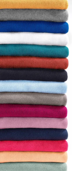 Pullover| Troyer mit breiten Rippabschlüssen apricot