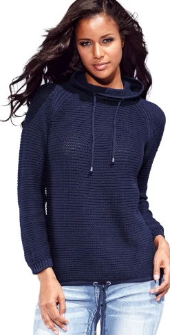 Pullover|heine Troyer mit Raglanärmeln marine