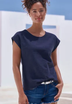 Strandmode|Vivance T-Shirt smaragd,navy