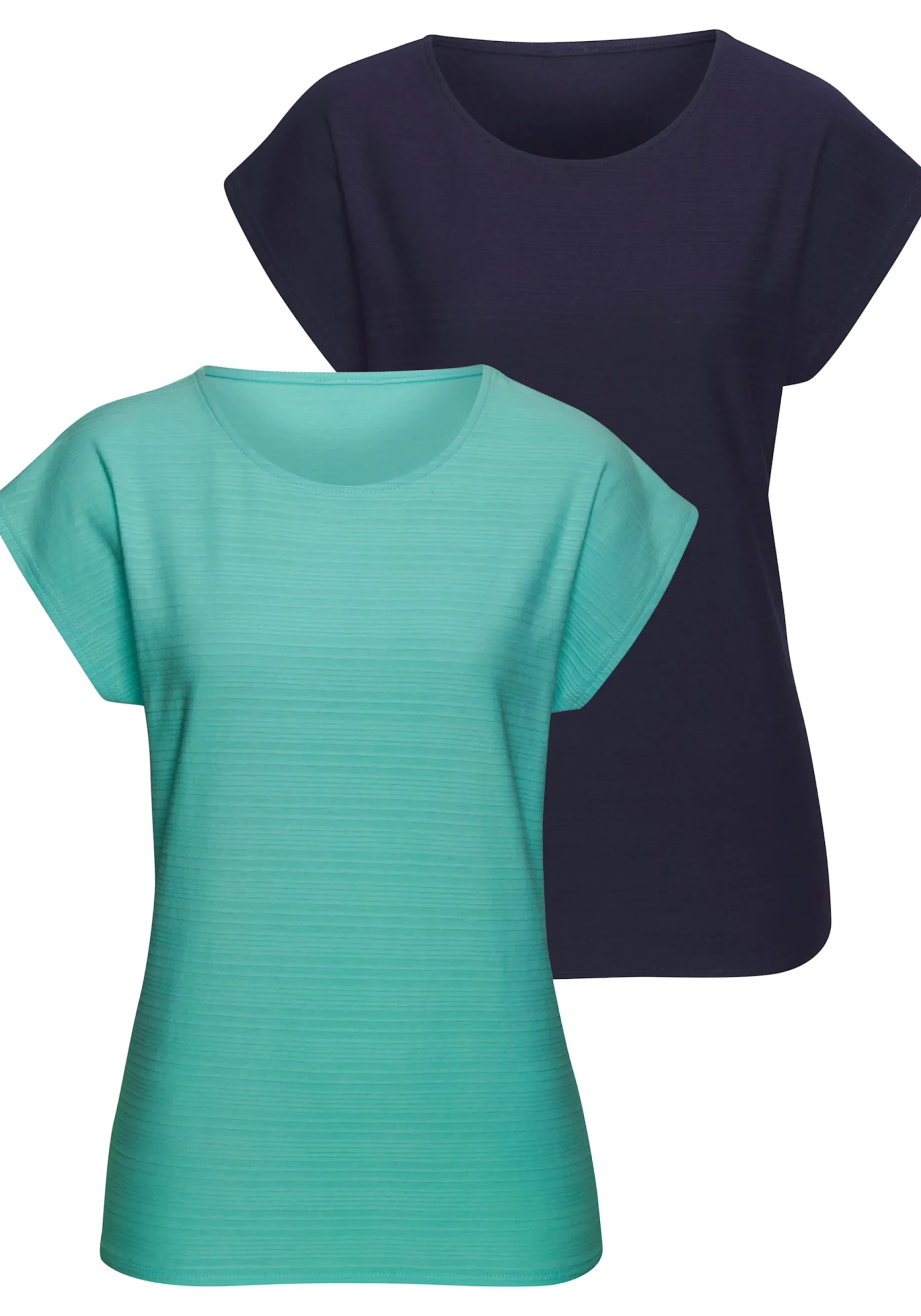 Strandmode|Vivance T-Shirt smaragd,navy
