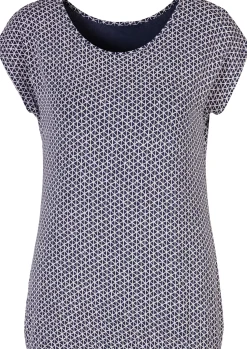 Shirts|Vivance T-Shirt taupe,blau