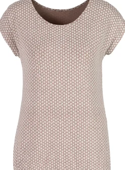 Shirts|Vivance T-Shirt taupe,blau