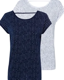 Shirts|Vivance T-Shirt navy,weiß