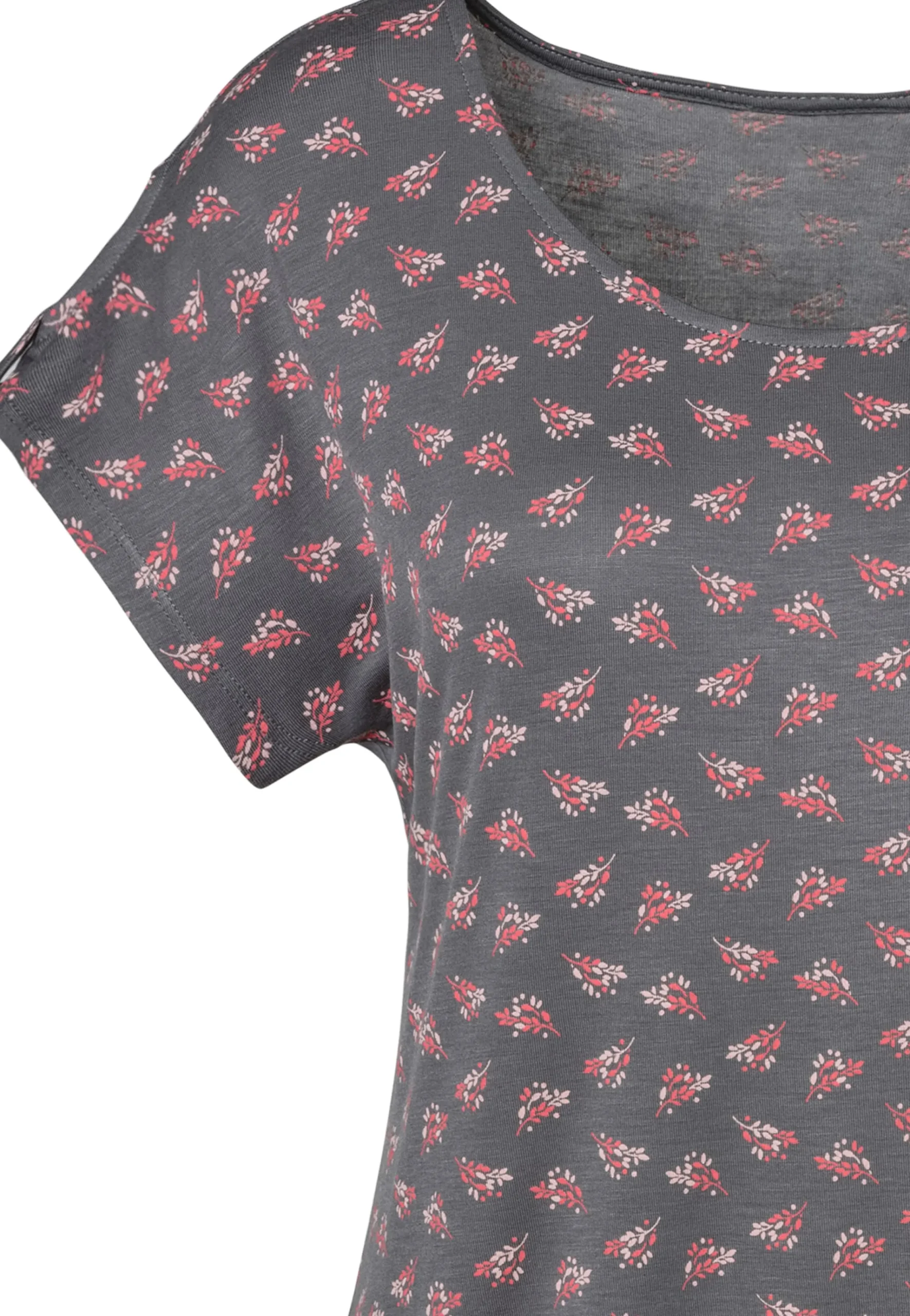 Strandmode|Shirts|LASCANA T-Shirt dunkelgrau