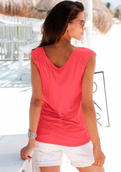 Strandmode|s.Oliver T-Shirt koralle