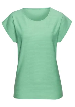 Strandmode|Shirts|Vivance T-Shirt grün,creme