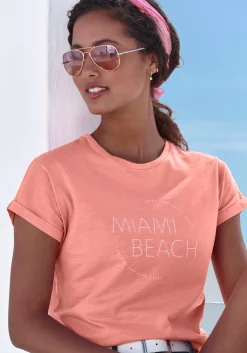 Shirts|Vivance T-Shirt peachbedruckt,peachuni