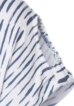 Strandmode|Shirts|LASCANA T-Shirt blau,weiß-bedruckt