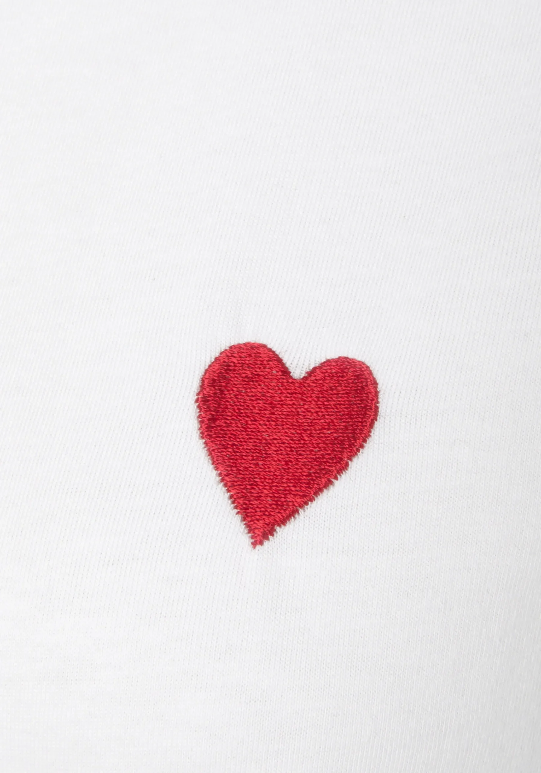 Shirts|LASCANA T-Shirt weiß-rot