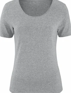 Shirts|Vivance T-Shirt grau-meliert,schwarz