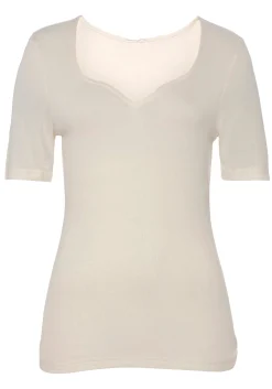 Strandmode|Vivance T-Shirt creme,schwarz