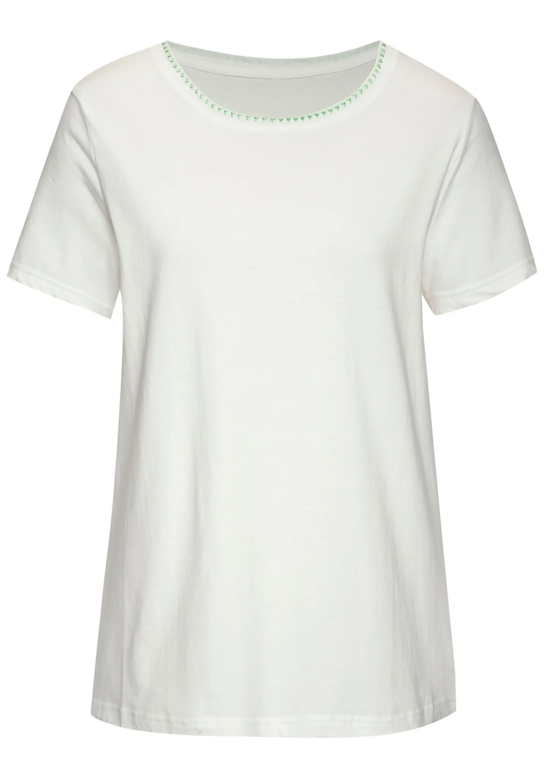 Strandmode|Vivance T-Shirt grün,creme