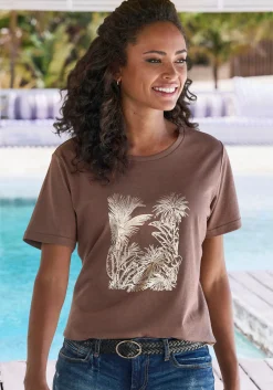Shirts|Vivance T-Shirt taupe,beige