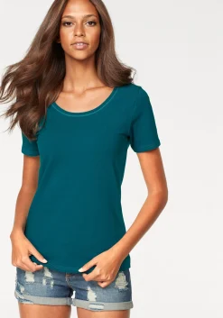 Strandmode|Vivance T-Shirt petrol,schwarz