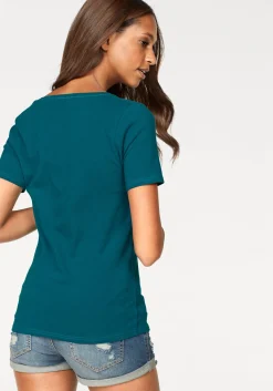 Strandmode|Vivance T-Shirt petrol,schwarz