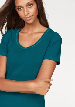 Strandmode|Vivance T-Shirt petrol,schwarz