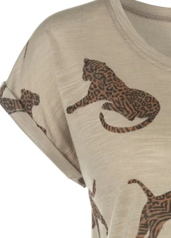 Strandmode|LASCANA T-Shirt leo-bedruckt