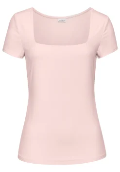 Strandmode|LASCANA T-Shirt hellrosa