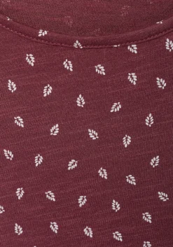 Shirts|LASCANA T-Shirt beere-gemustert,navy-gemustert