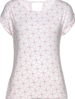 Strandmode|Shirts|LASCANA T-Shirt pink,weiß