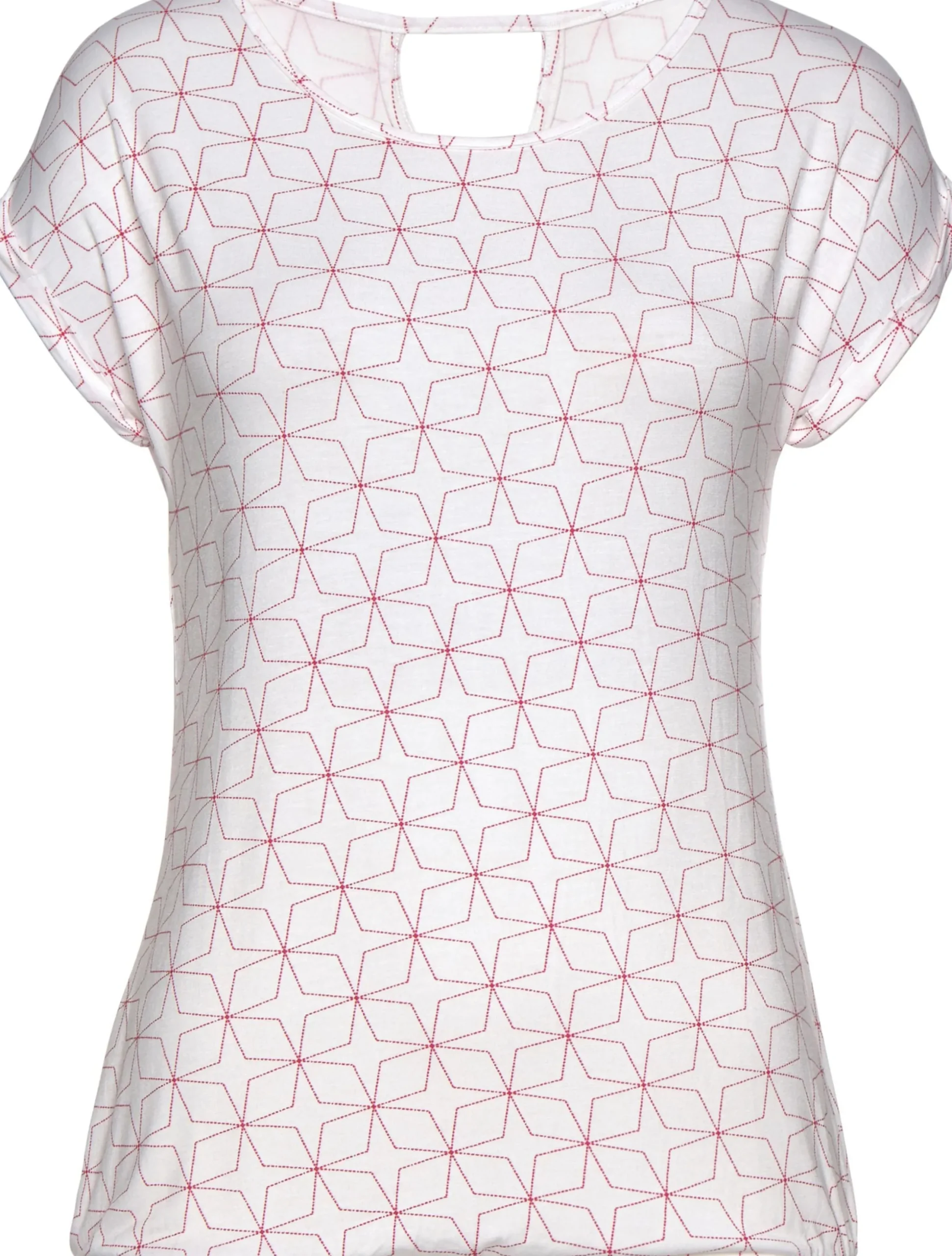 Strandmode|Shirts|LASCANA T-Shirt pink,weiß