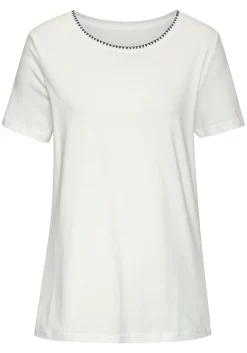 Strandmode|Shirts|Vivance T-Shirt blau,creme