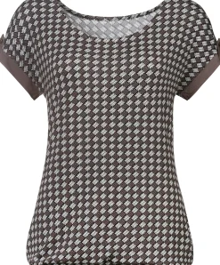 Shirts|Vivance T-Shirt taupe,schwarz