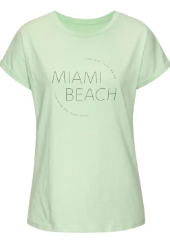 Strandmode|Shirts|Vivance T-Shirt limebedruckt,limeuni