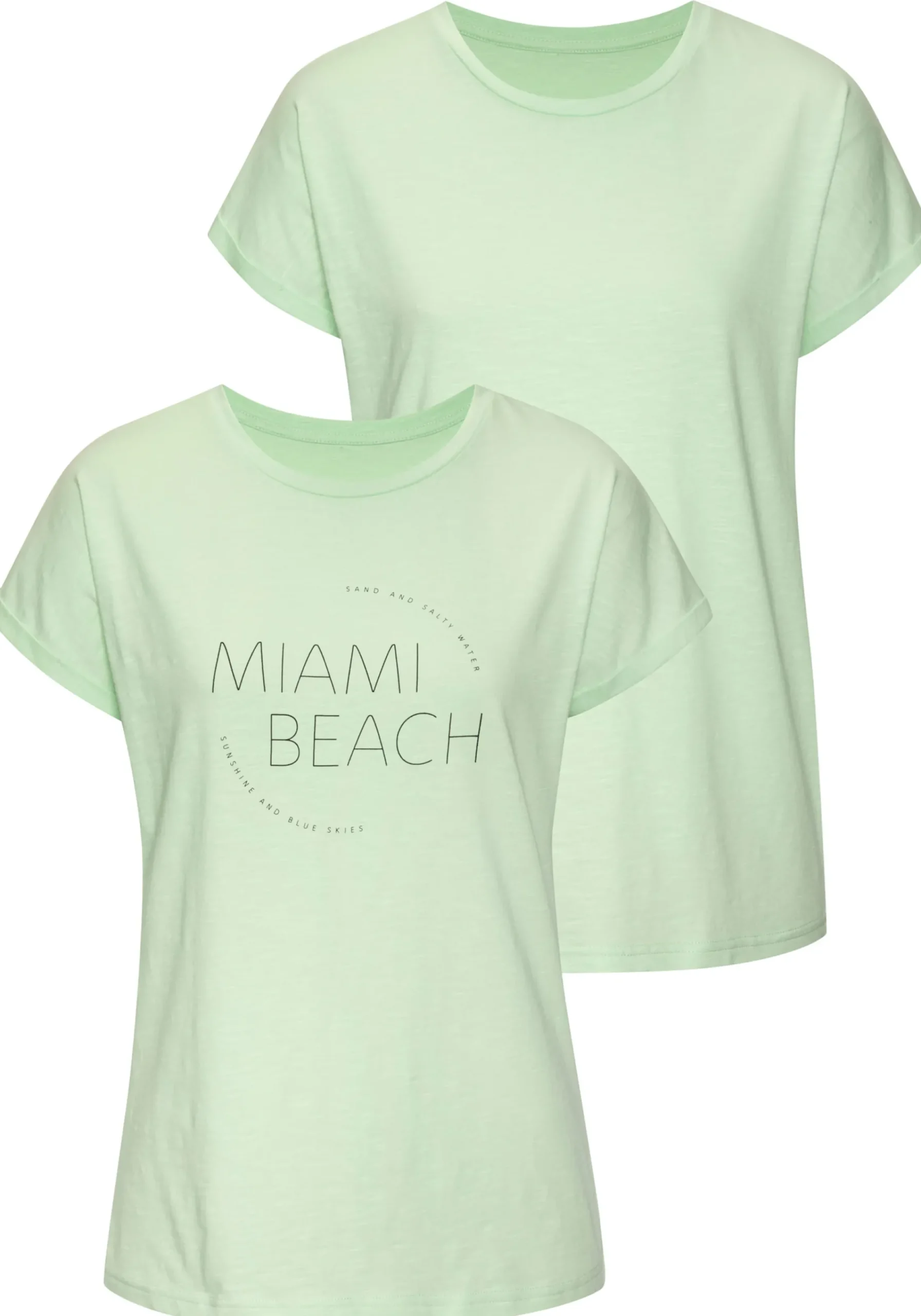 Strandmode|Shirts|Vivance T-Shirt limebedruckt,limeuni
