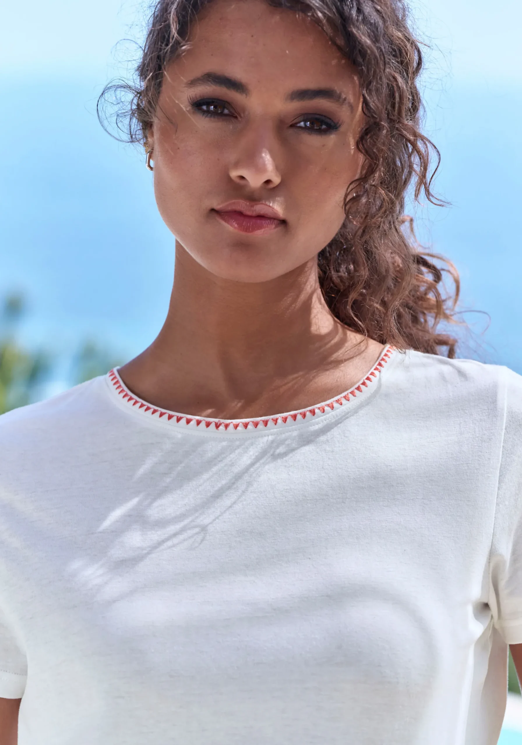 Strandmode|Vivance T-Shirt apricot,creme