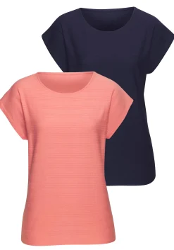 Strandmode|Shirts|Vivance T-Shirt apricot,navy