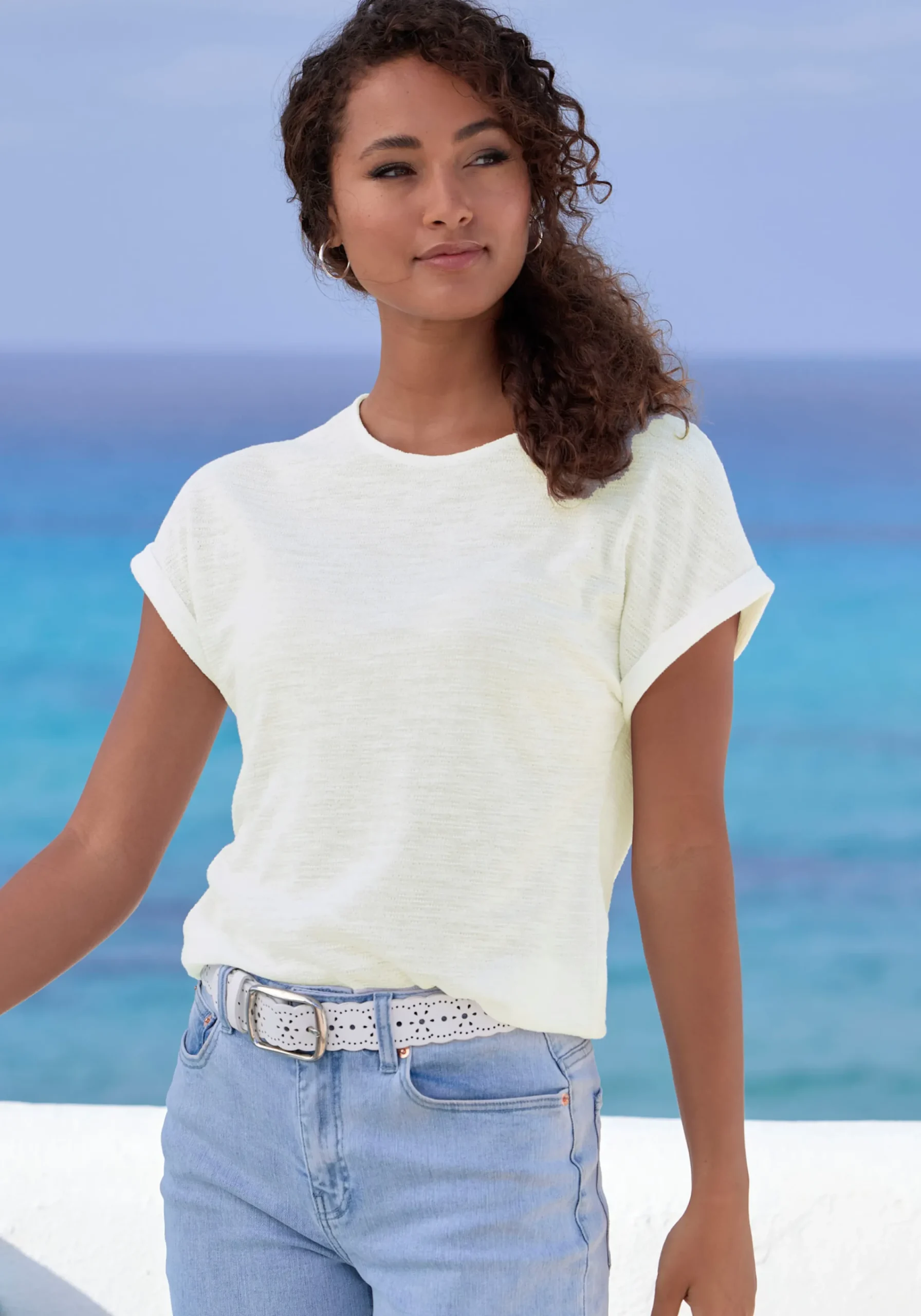 Strandmode|Shirts|Vivance T-Shirt weiß