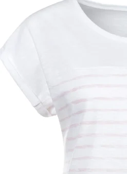 Shirts|Beachtime T-Shirt weiß-rosé