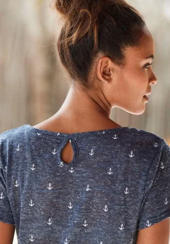 Shirts|Beachtime T-Shirt marine,weiß