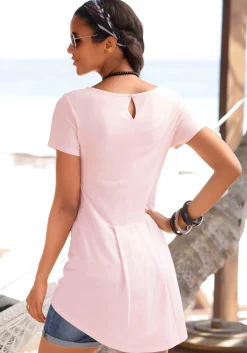 Strandmode|Shirts|LASCANA T-Shirt rosa