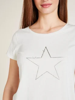 Basics|Shirts|heine T-Shirt aus Flammgarn offwhite