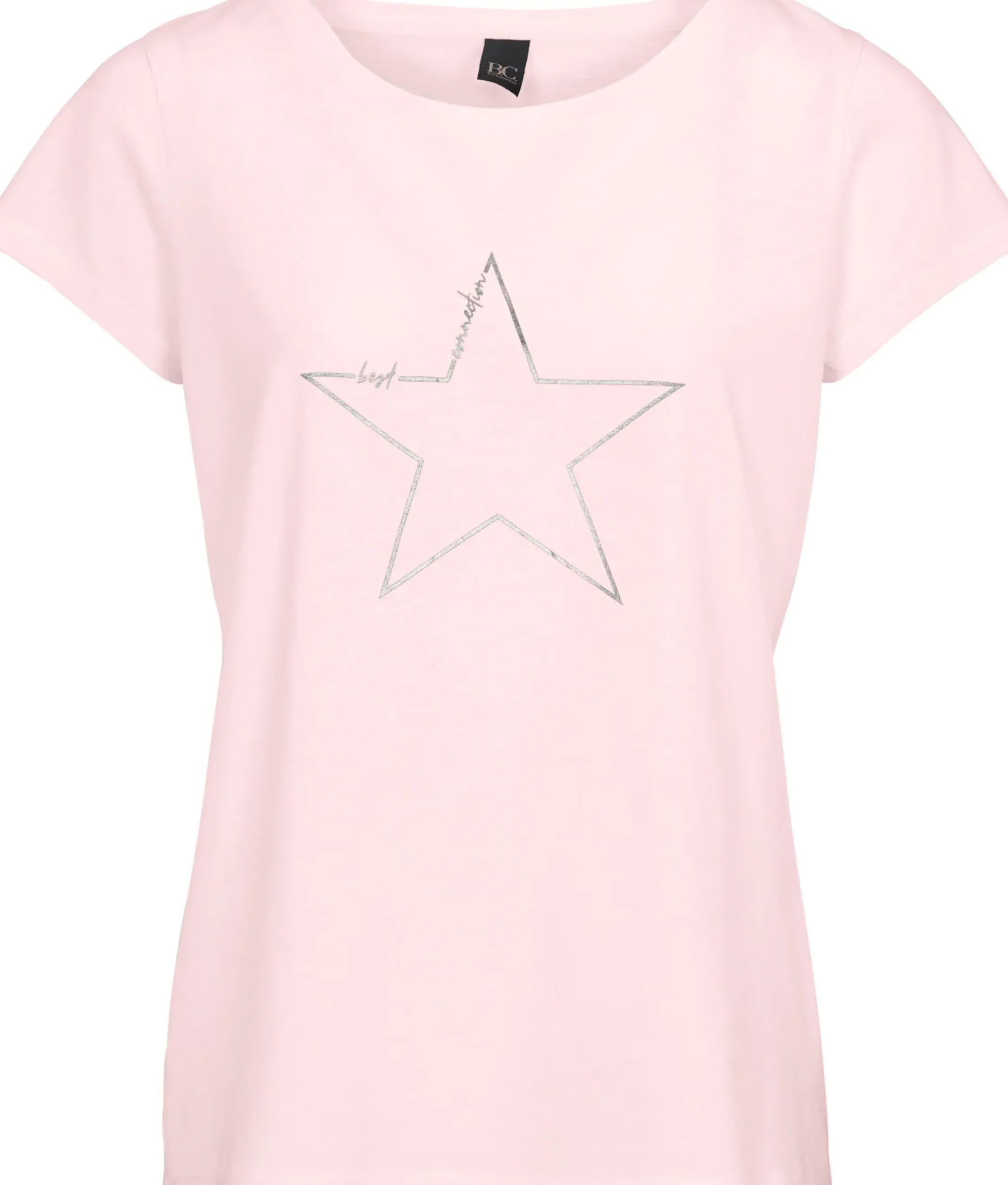 Shirts|heine T-Shirt aus Flammgarn rosé