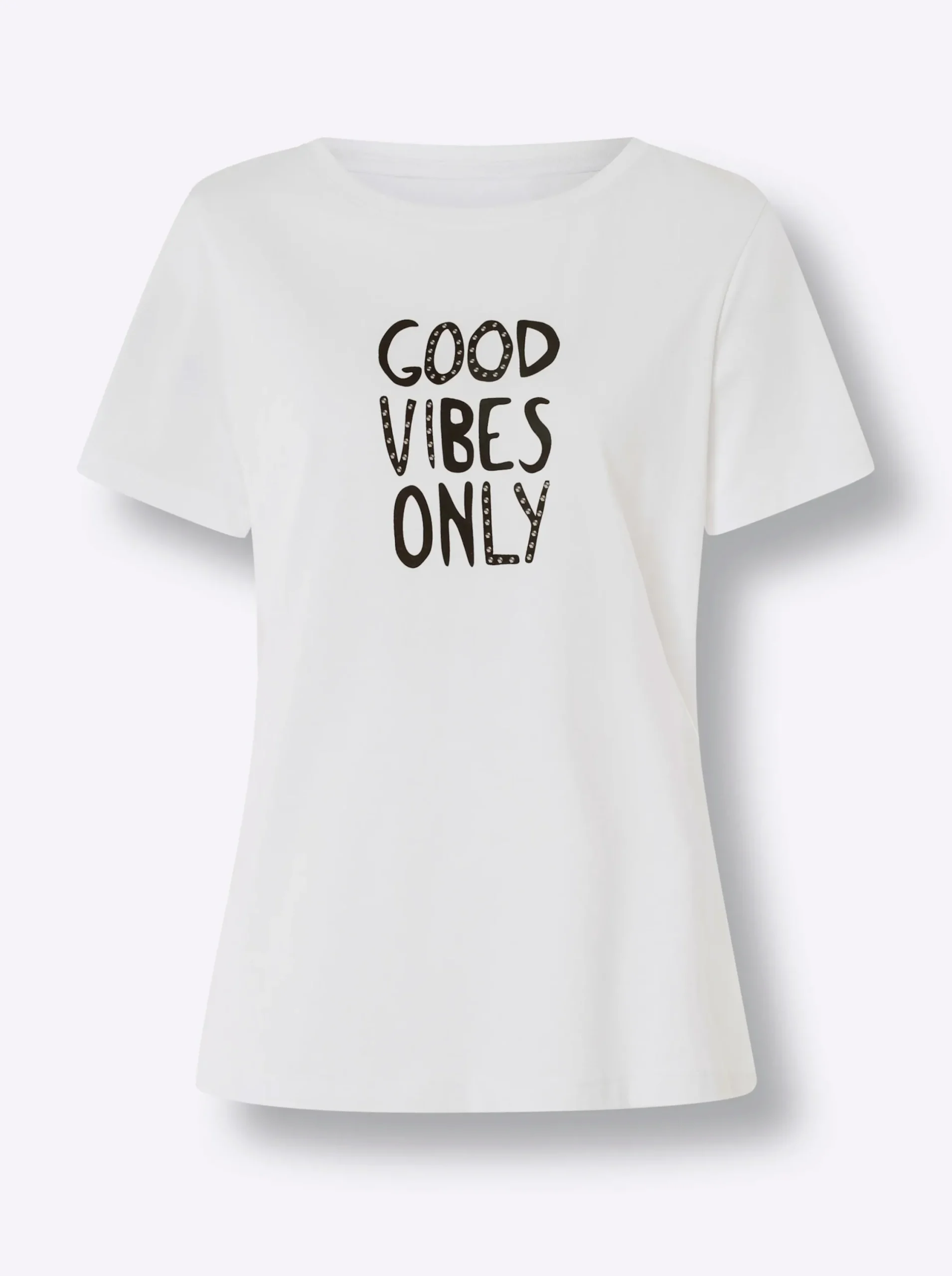 Shirts|heine T-Shirt mit Schriftzug weiß