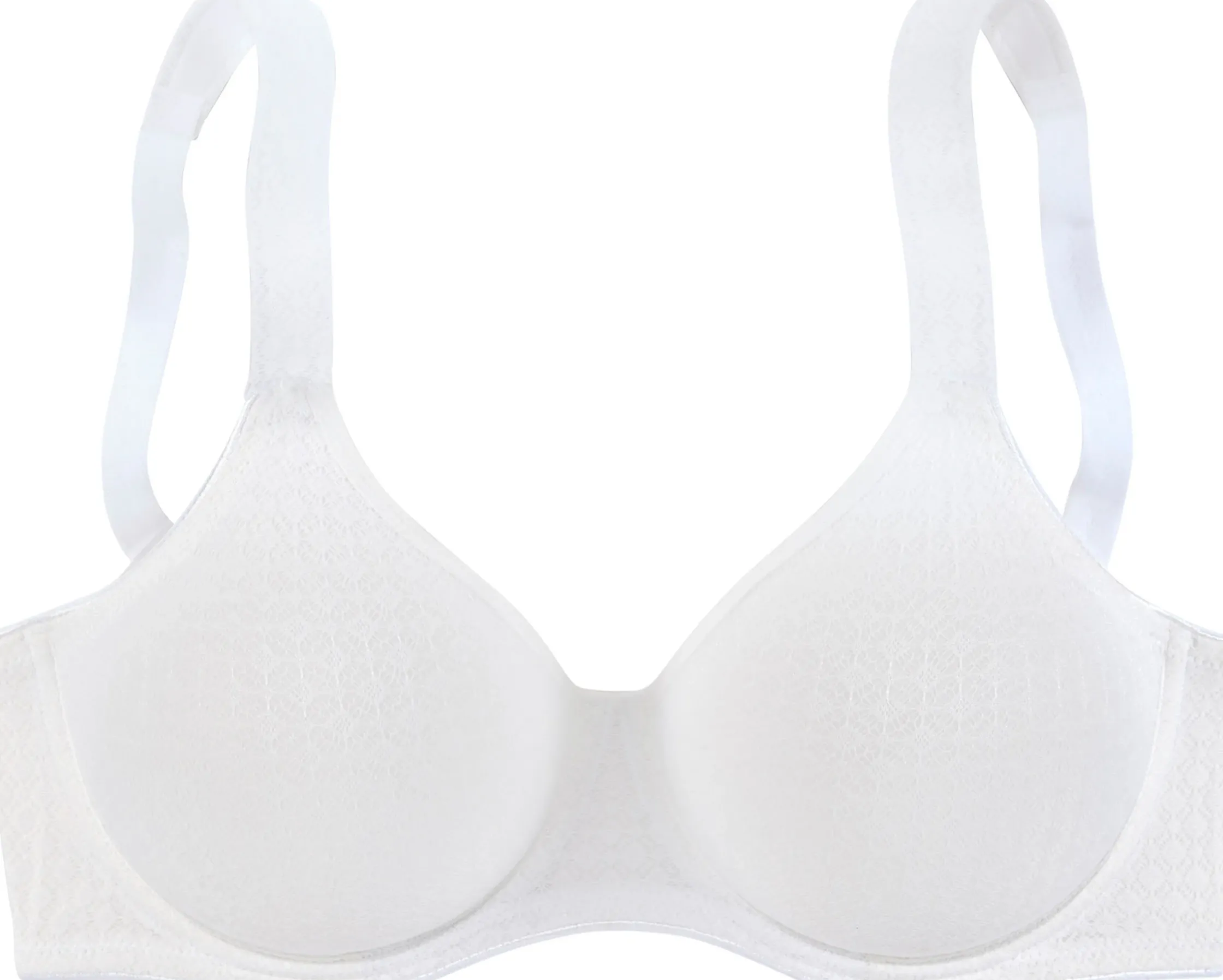 Bhs|petite fleur T-Shirt-BH schwarz-nougat+weiß