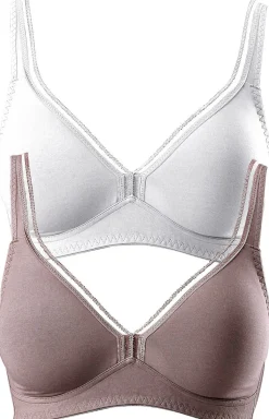 Bhs|petite fleur T-Shirt-BH mocha-mousse+weiß