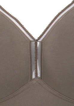Bhs|petite fleur T-Shirt-BH mocha-mousse+weiß