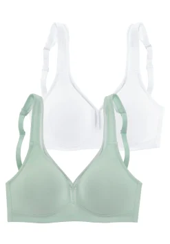 Bhs|petite fleur T-Shirt-BH mint+weiß