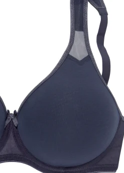 Bhs|petite fleur T-Shirt-BH marine+weiß