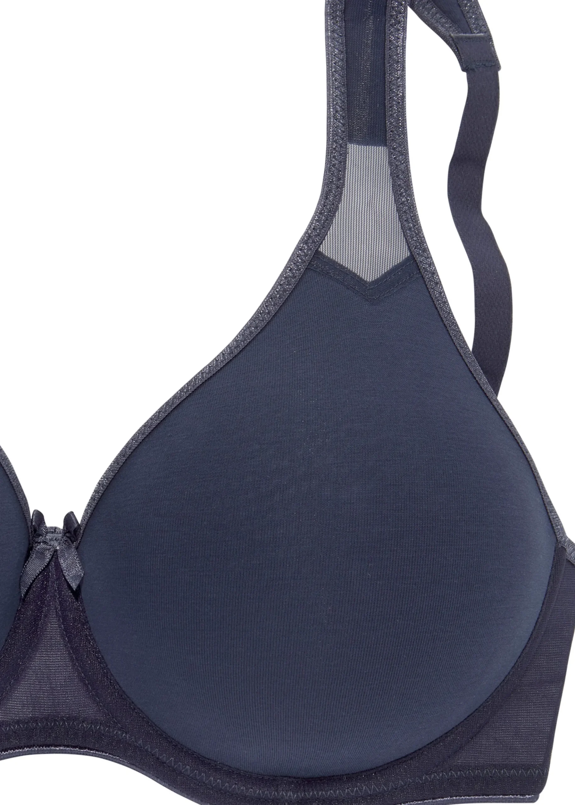 Bhs|petite fleur T-Shirt-BH marine+weiß