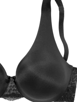 Bhs|Nuance T-Shirt-BH schwarz+weiß