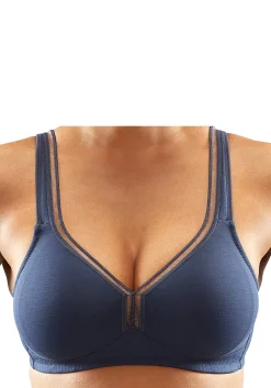 Bhs|petite fleur T-Shirt-BH marine+weiß