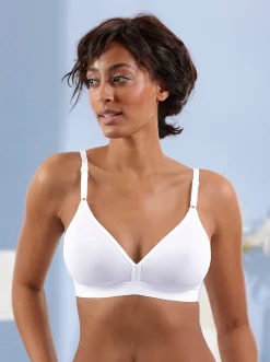 Bhs|Triumph T-Shirt-BH ohne Bügel weiß