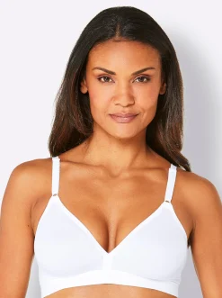 Bhs|Triumph T-Shirt-BH ohne Bügel weiß