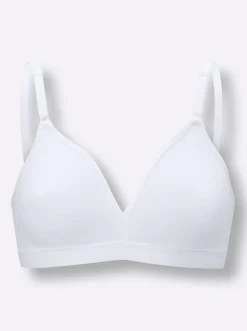 Bhs|Triumph T-Shirt-BH ohne Bügel weiß